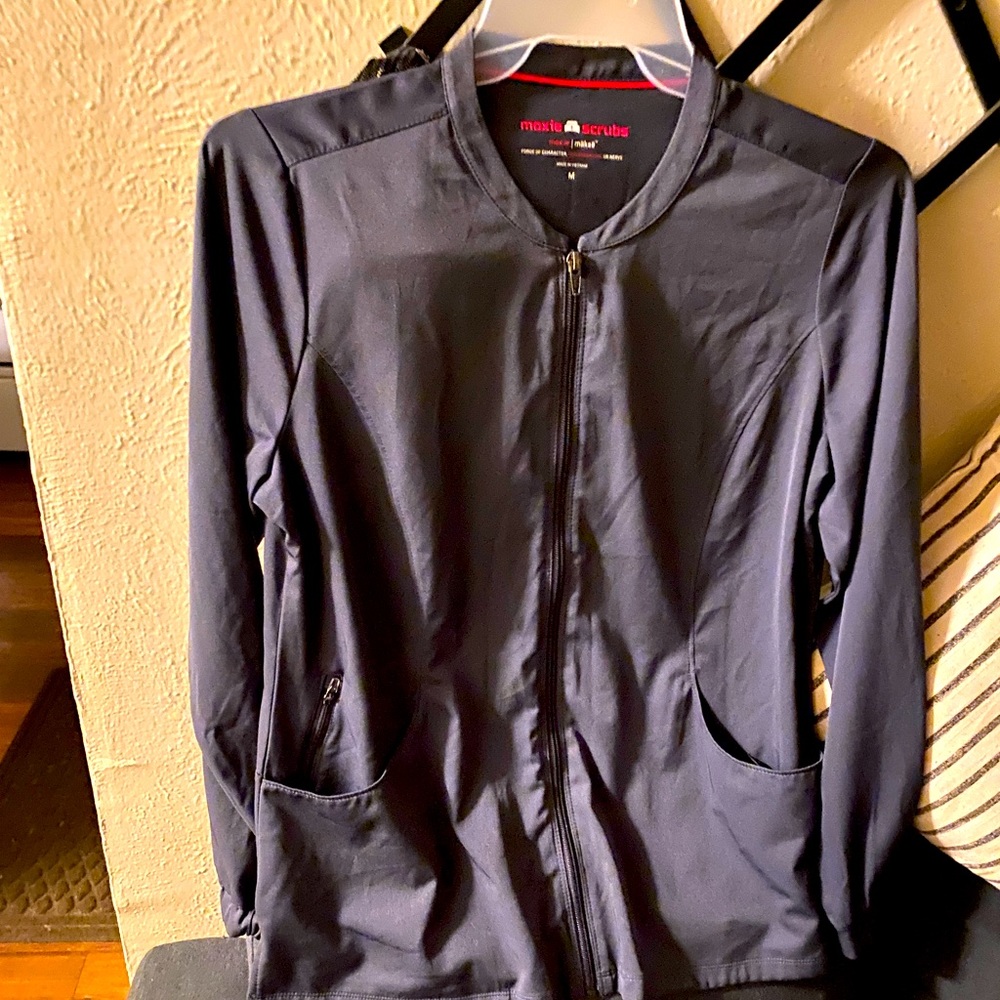 Pewter Gray scrub Jacket